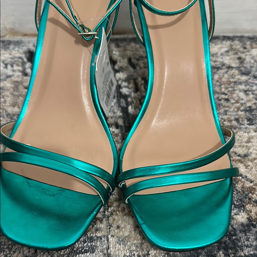 A New Day Women's Green Strappy Heels - Picture 5 of 8